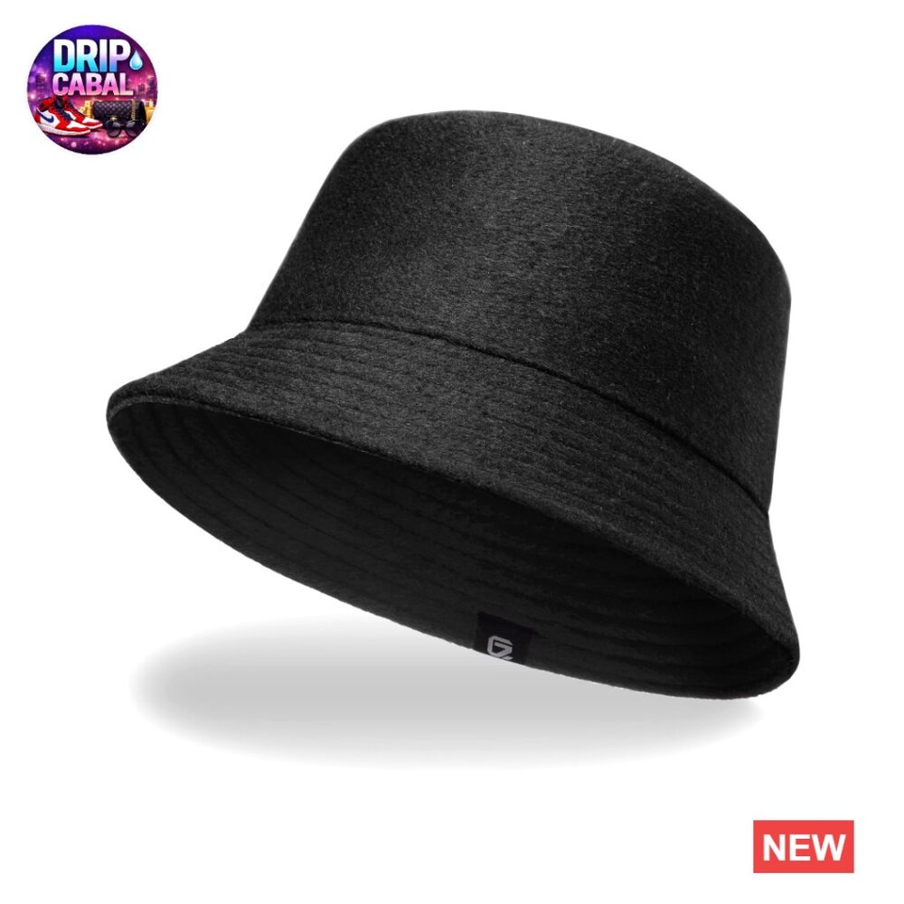 Premium Wool Bucket Hat, Packable Winter Hat, Unisex Warm Hat
